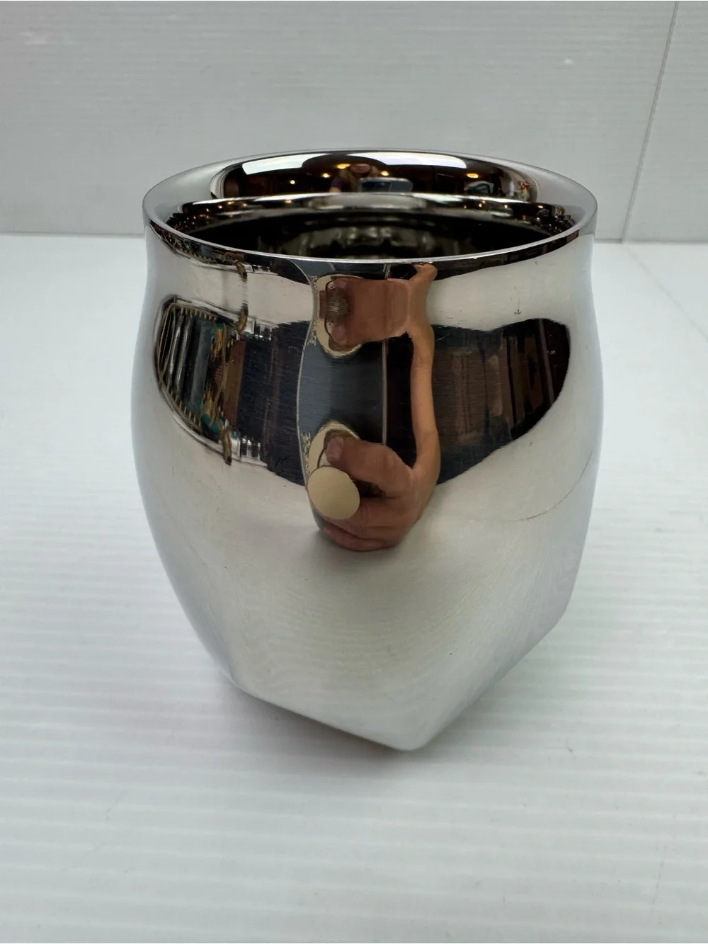 Norlan Polished Stainless Steel Tumbler Double Wall Whiskey Glass 3.75”Drinkware